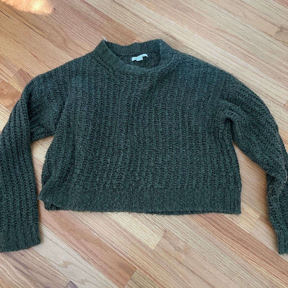 American Eagle Green Sweater Knit